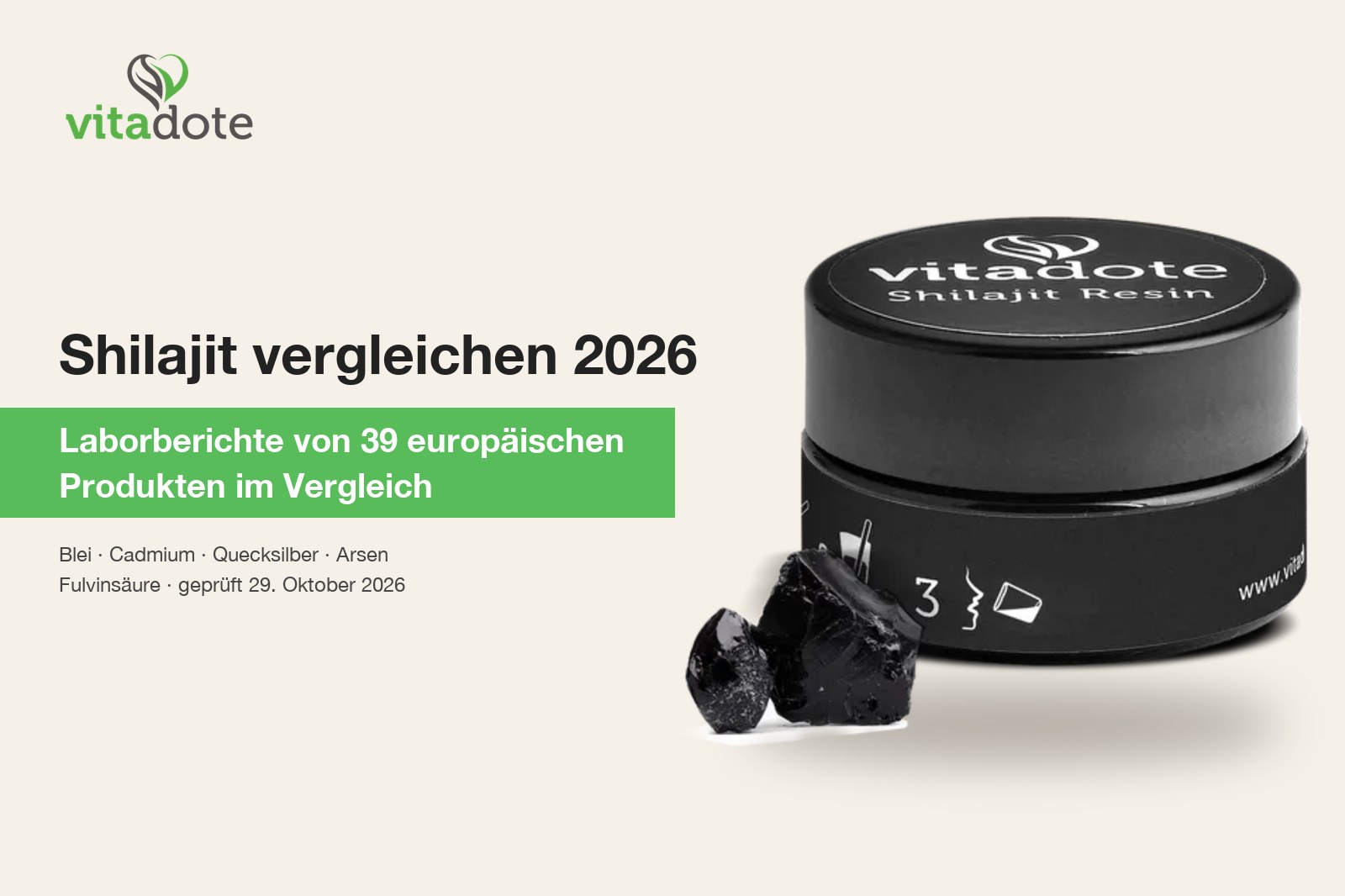 Shilajit vergleichen 2026: Laborberichte von 39 europäischen Produkten nebeneinander