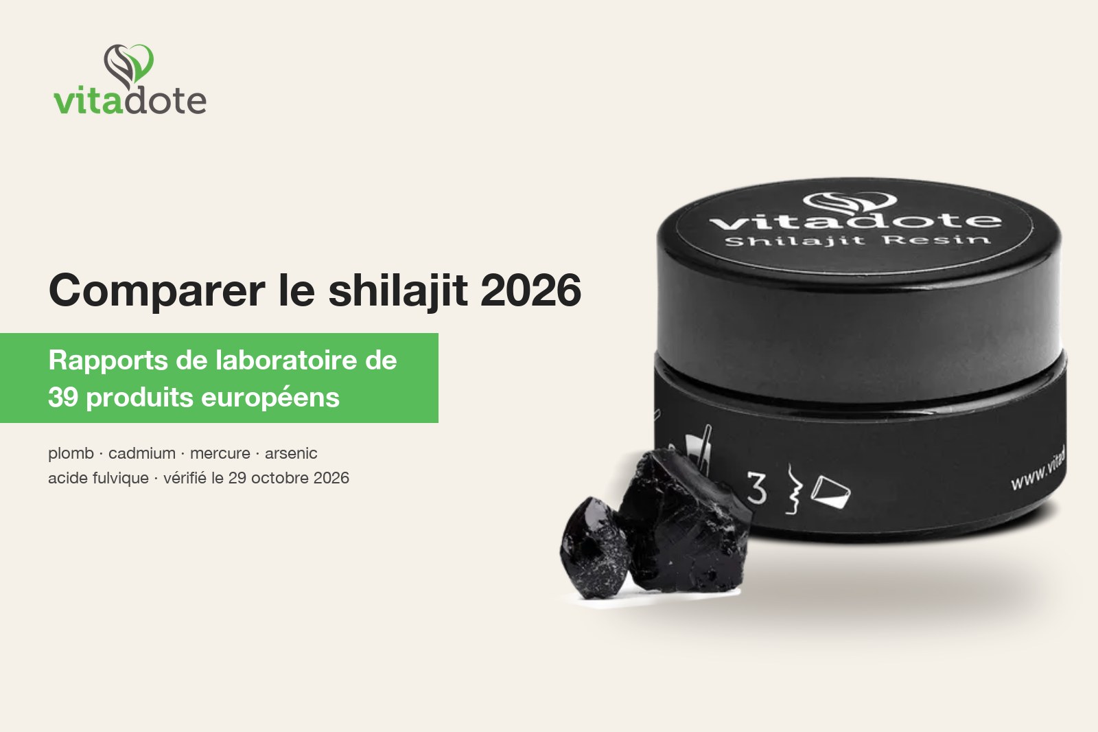 Comparer le shilajit 2026 : rapports de laboratoire de 39 produits européens côte à côte
