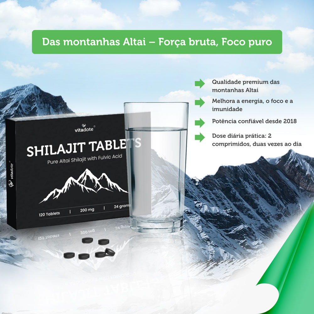 Dosagem diária Shilajit 400 mg