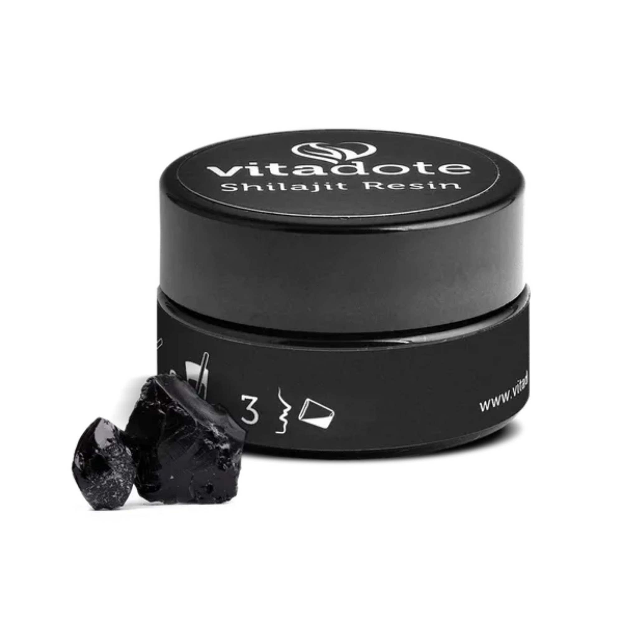 Vitadote Résine de Shilajit 30g — 1x Pure Résine de Shilajit, Altaï (Testée en Laboratoire)
